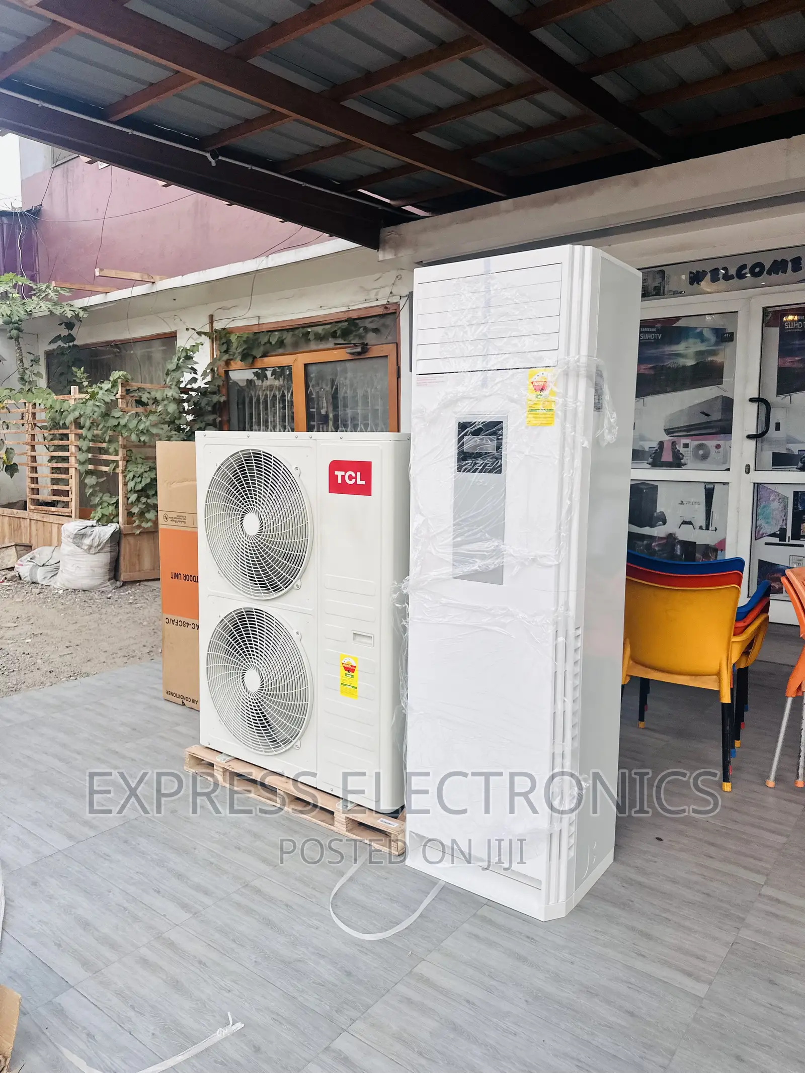 TCL Floor Standing Air Conditioner 5hp White