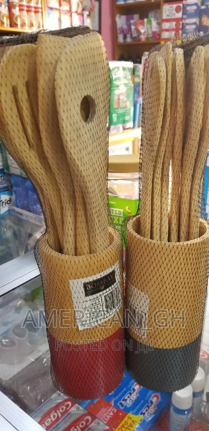 Bombay 7 Pieces Bamboo Tool/Kitchen Set
