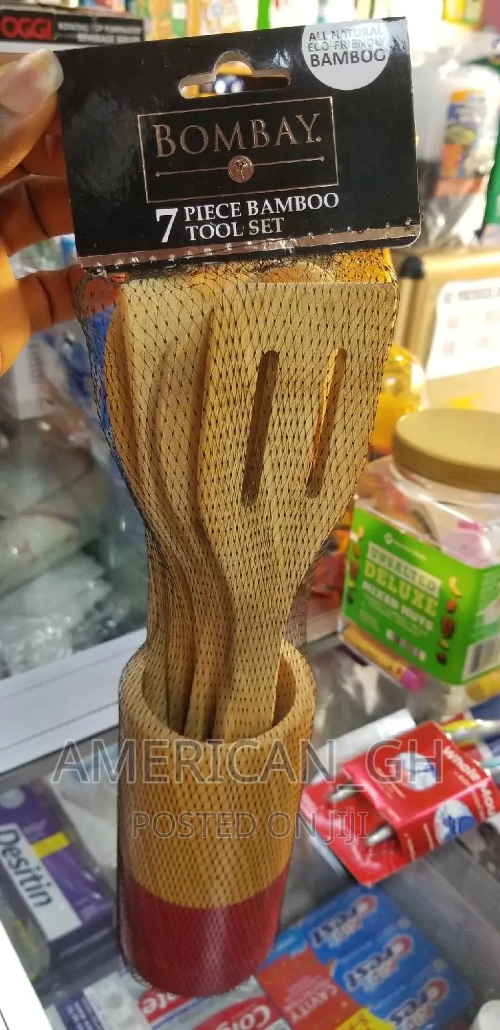 Bombay 7 Pieces Bamboo Tool/Kitchen Set