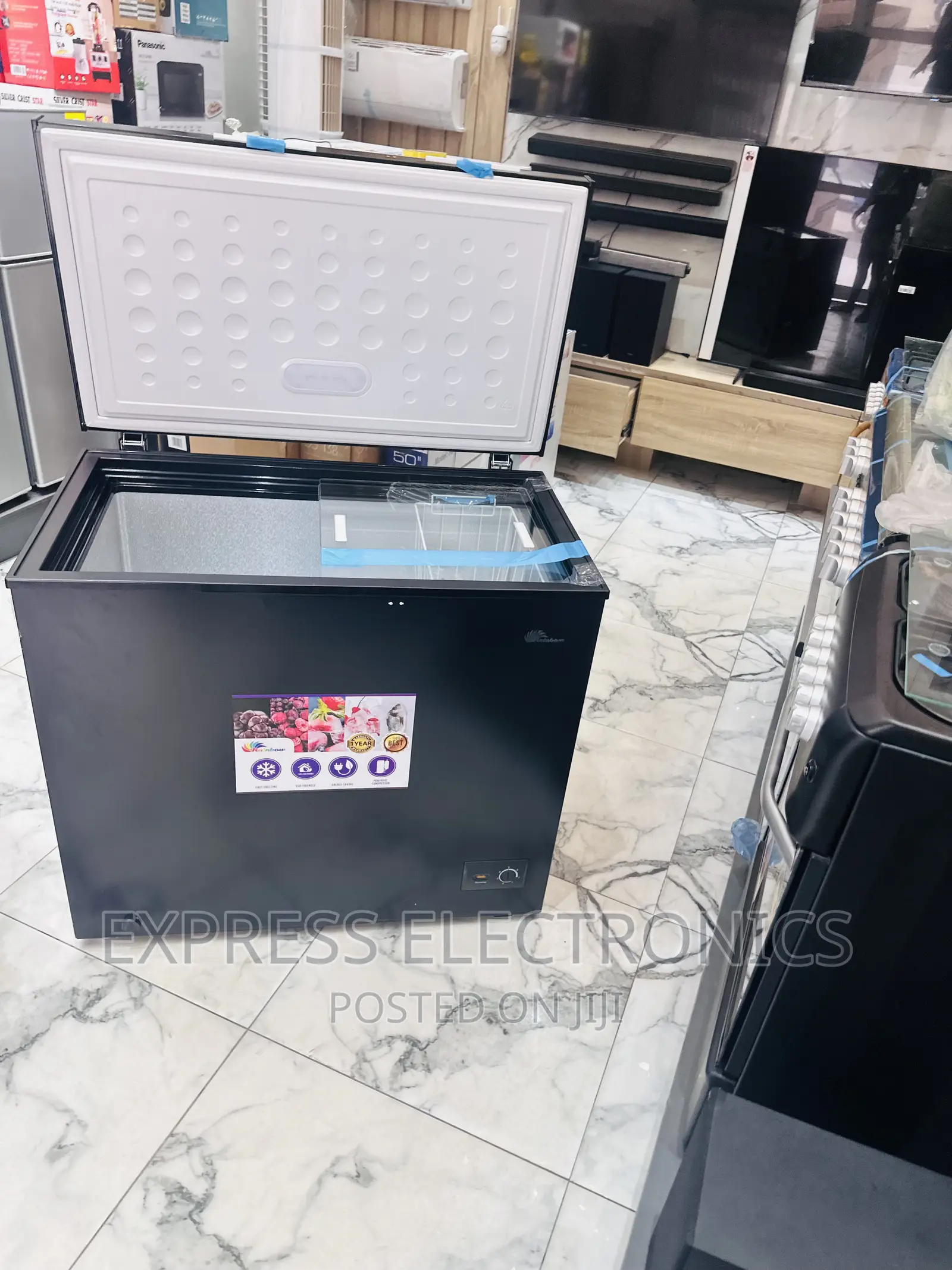 Available Now Chest Freezer Single Door Rainbow  200L