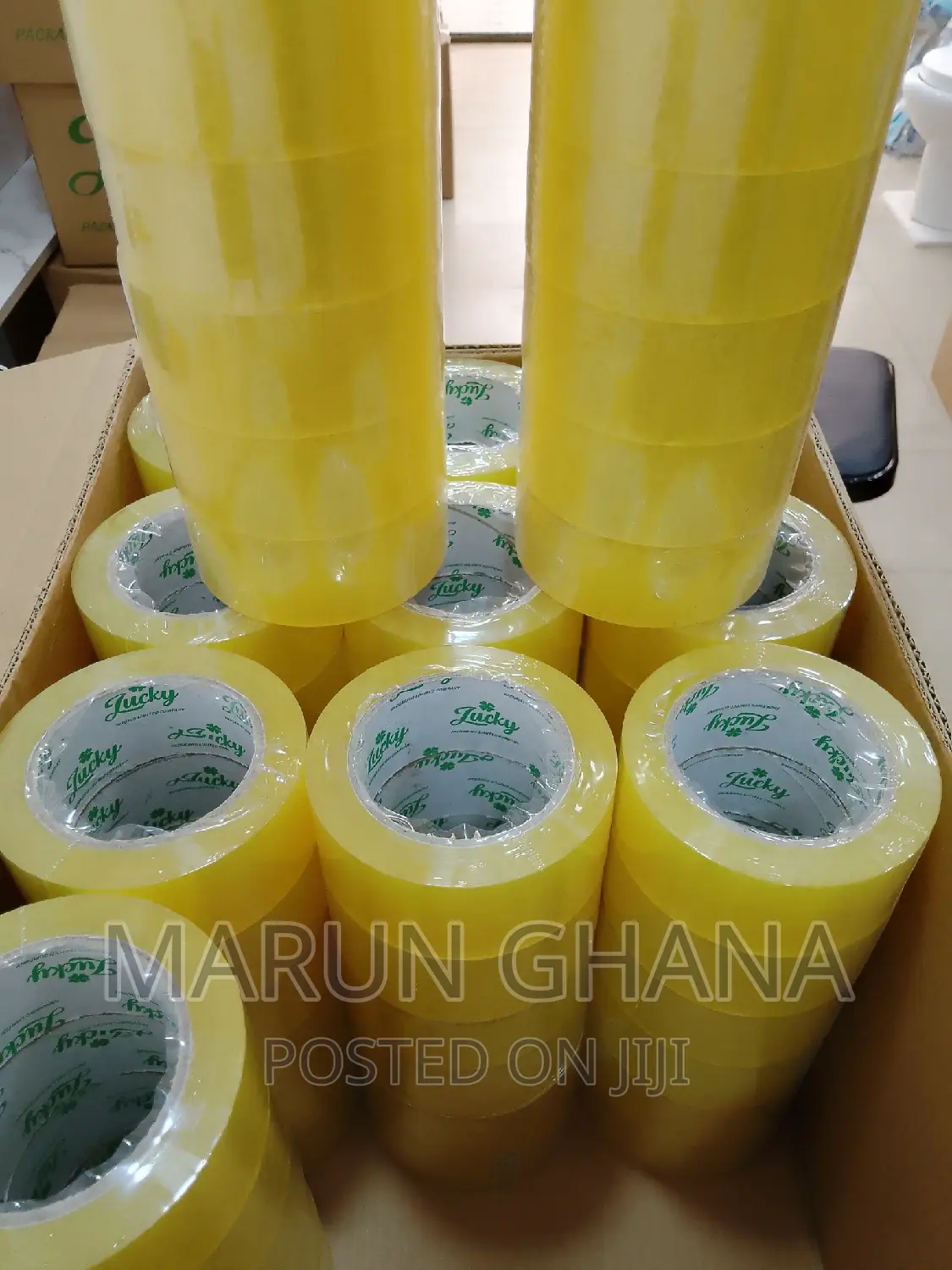 Bopp Packaging Cello Tape Yellow - 45mm × 100 MTR - PCS 72