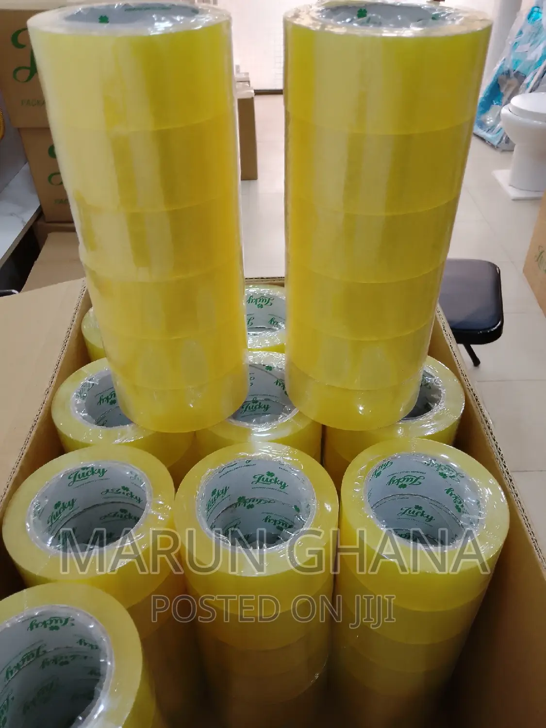 Bopp Packaging Cello Tape Yellow - 45mm × 100 MTR - PCS 72