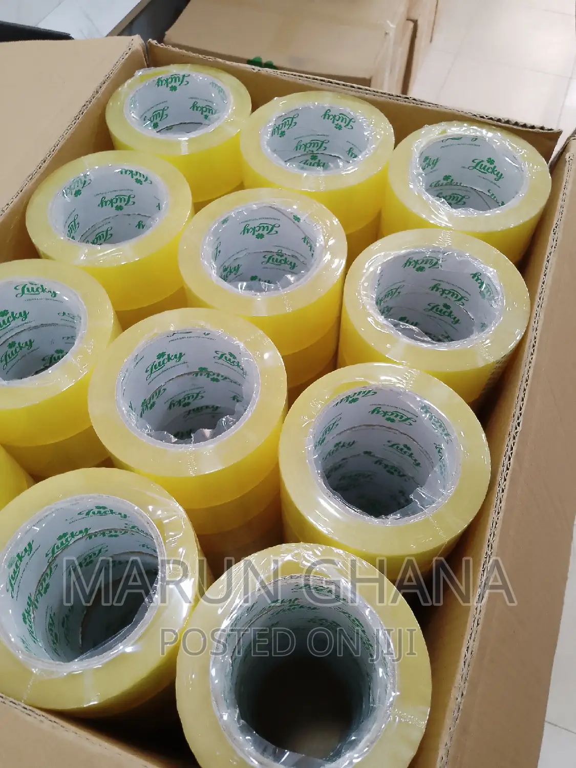 Bopp Packaging Cello Tape Yellow - 45mm × 100 MTR - PCS 72