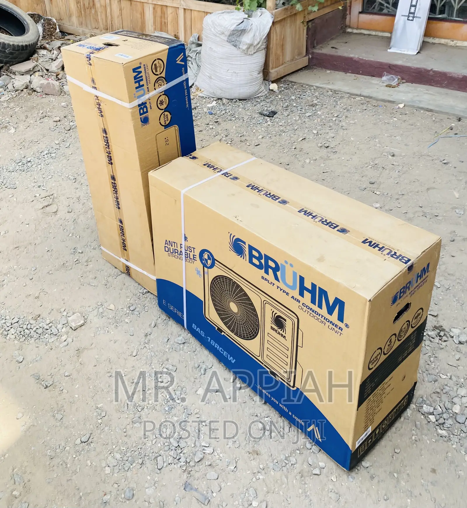 Fast Cooling Bruhm 2.0hp Split Anti-Rust Body Ac(R410).