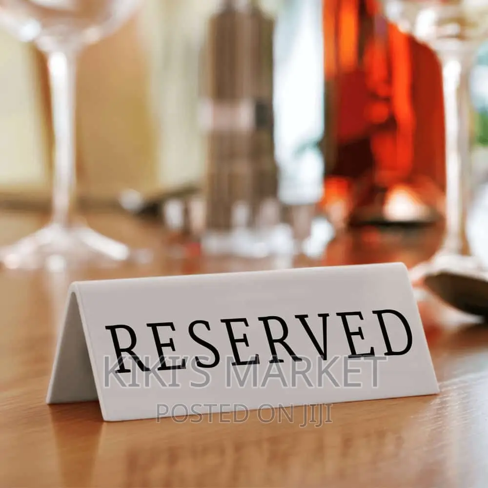 Double Sides Stainless Steel Reserved Sign