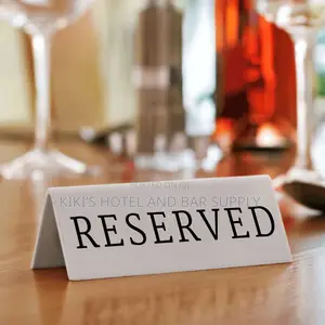 Double Sides Stainless Steel Reserved Sign