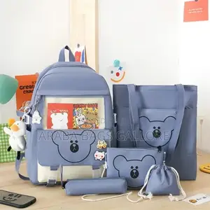 Quality 5sets Upper Primary Kids School Bag 