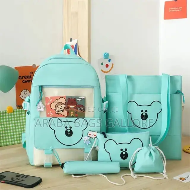 Quality 5sets Upper Primary Kids School Bag 