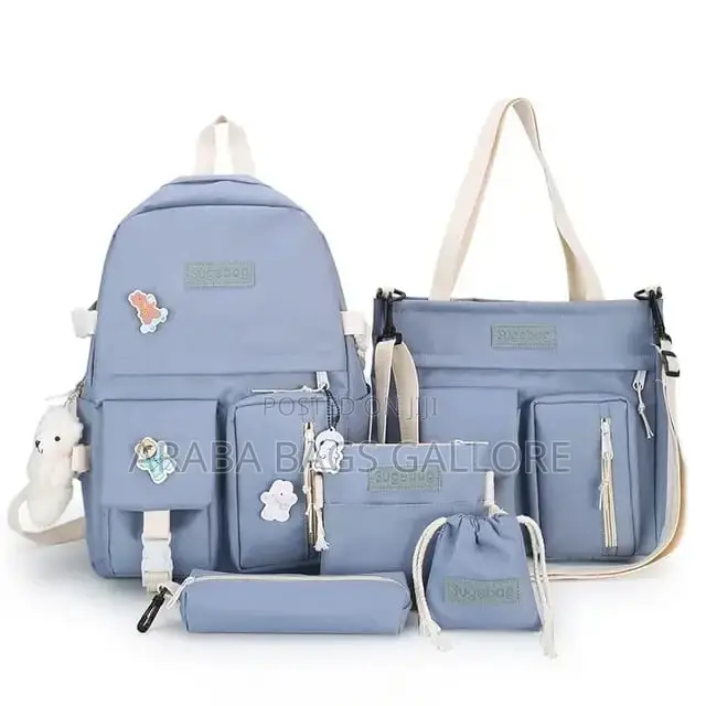 Quality 5sets Upper Primary Kids School Bag 