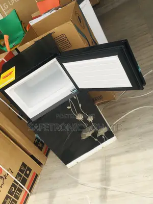 Doubledoor Topfreezer Pearl Glass Black PF-10T Fridge