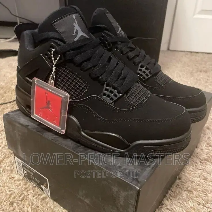 triple black jordan 4s