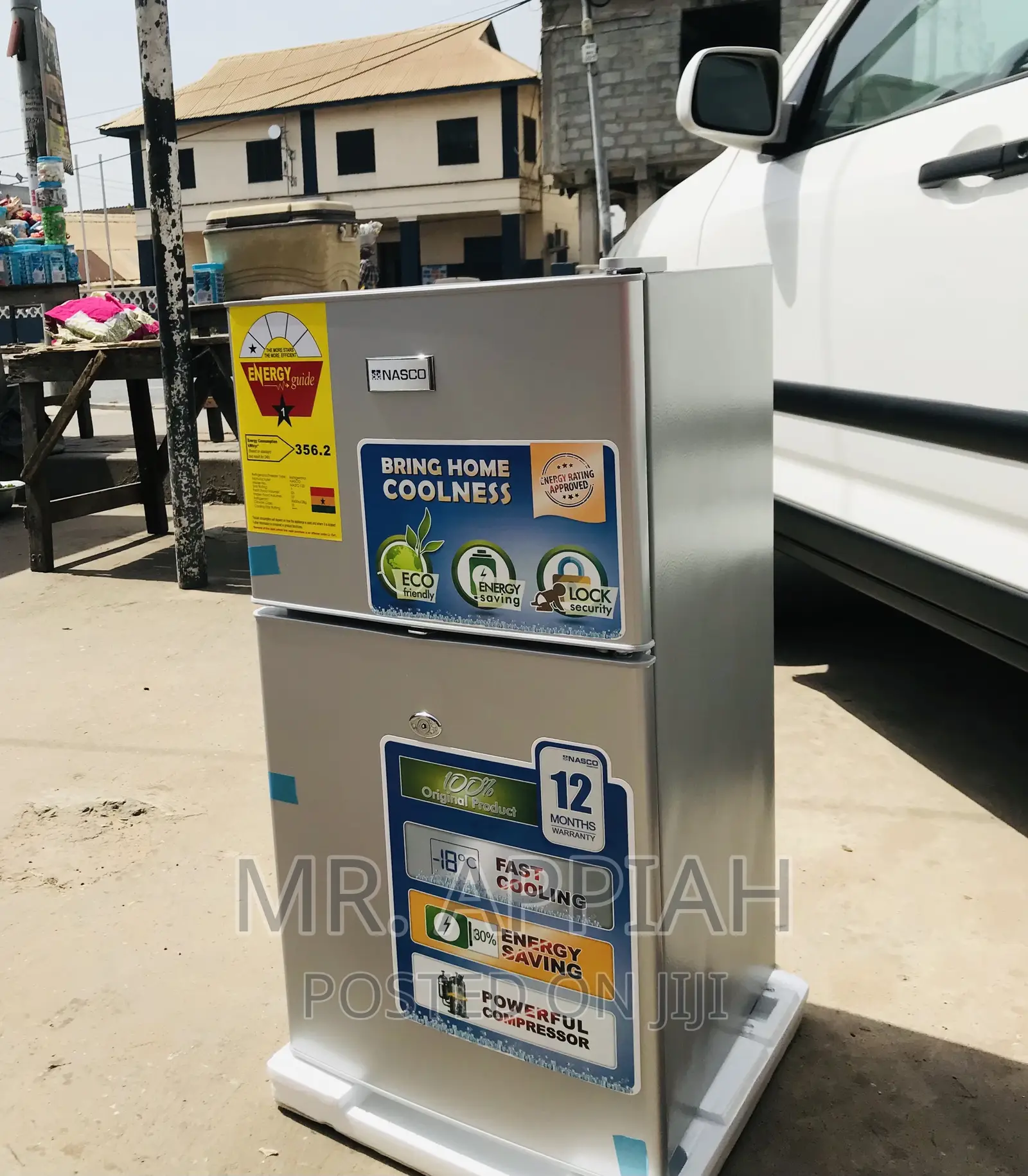 Buy Quality Nasco Nasf2-120 2 Door Table Top Fridge(Silver)