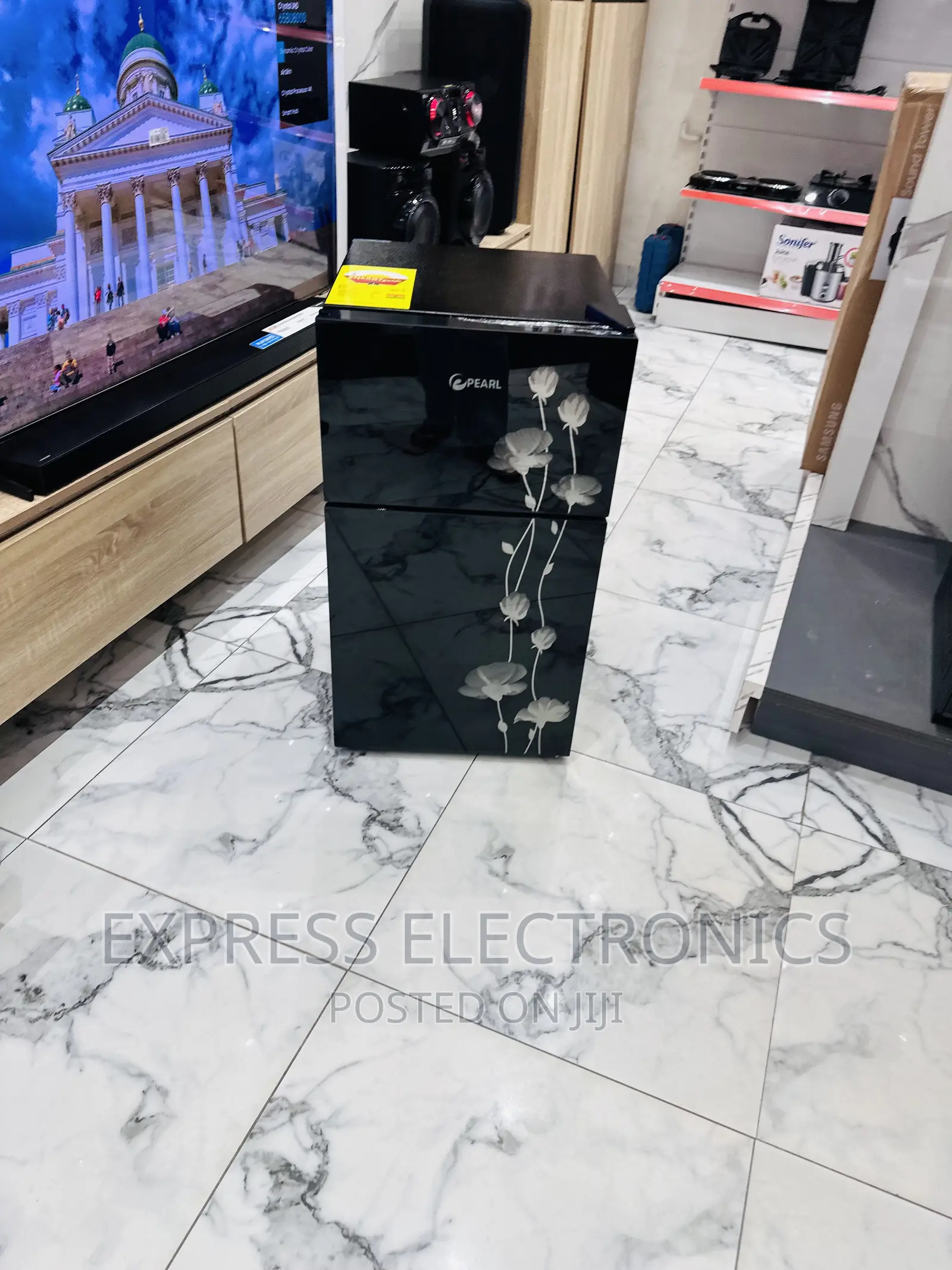 Shop the Best Table Top Double Door Fridge Pearl 100T