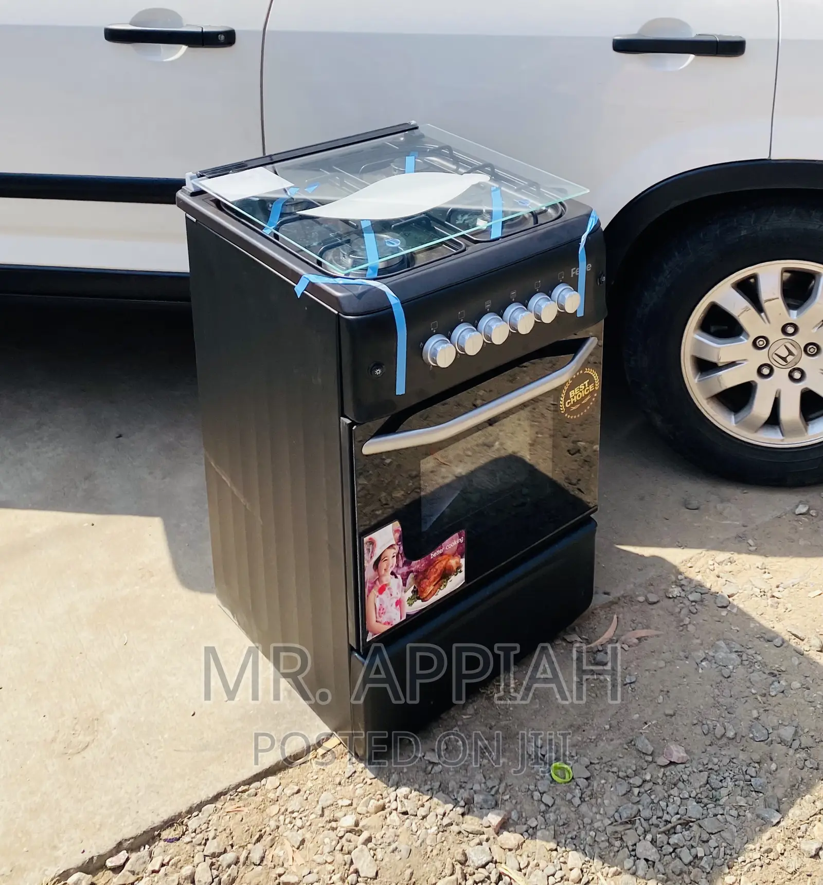 Purchase Original Ferre 60x60 4 Gas Burner(Black)+ Oven.