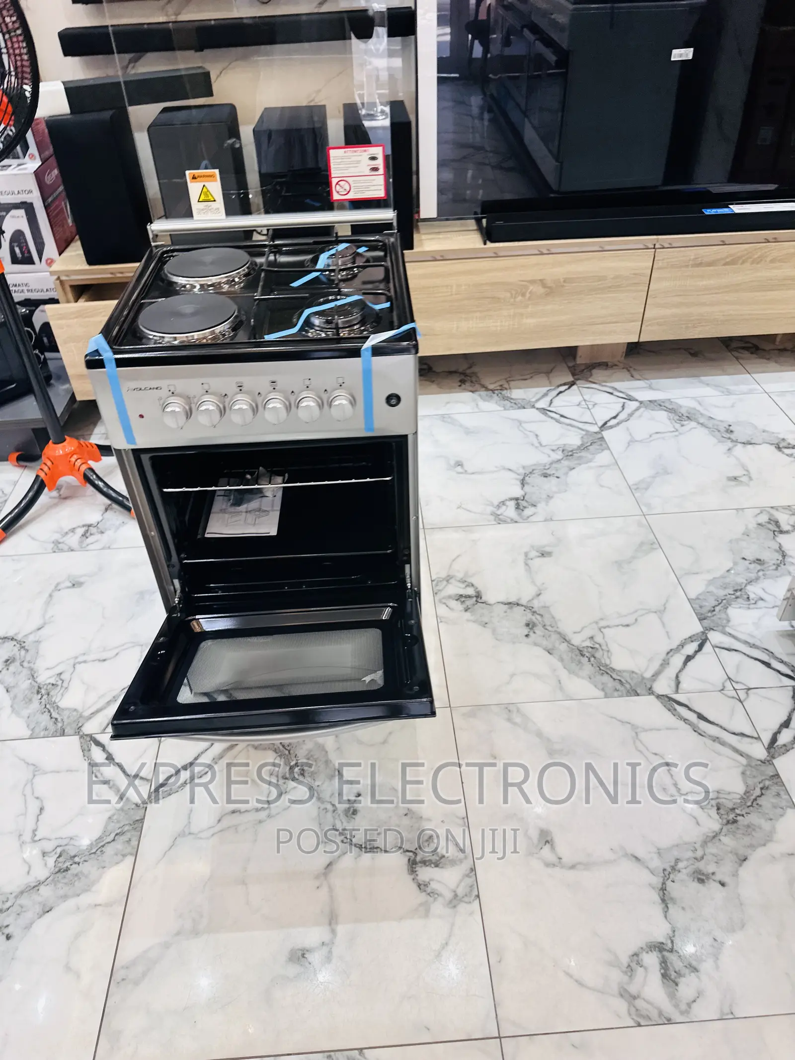 Shop the Best 2-2 Stove Gas Cooker Oven Volcano Sliver