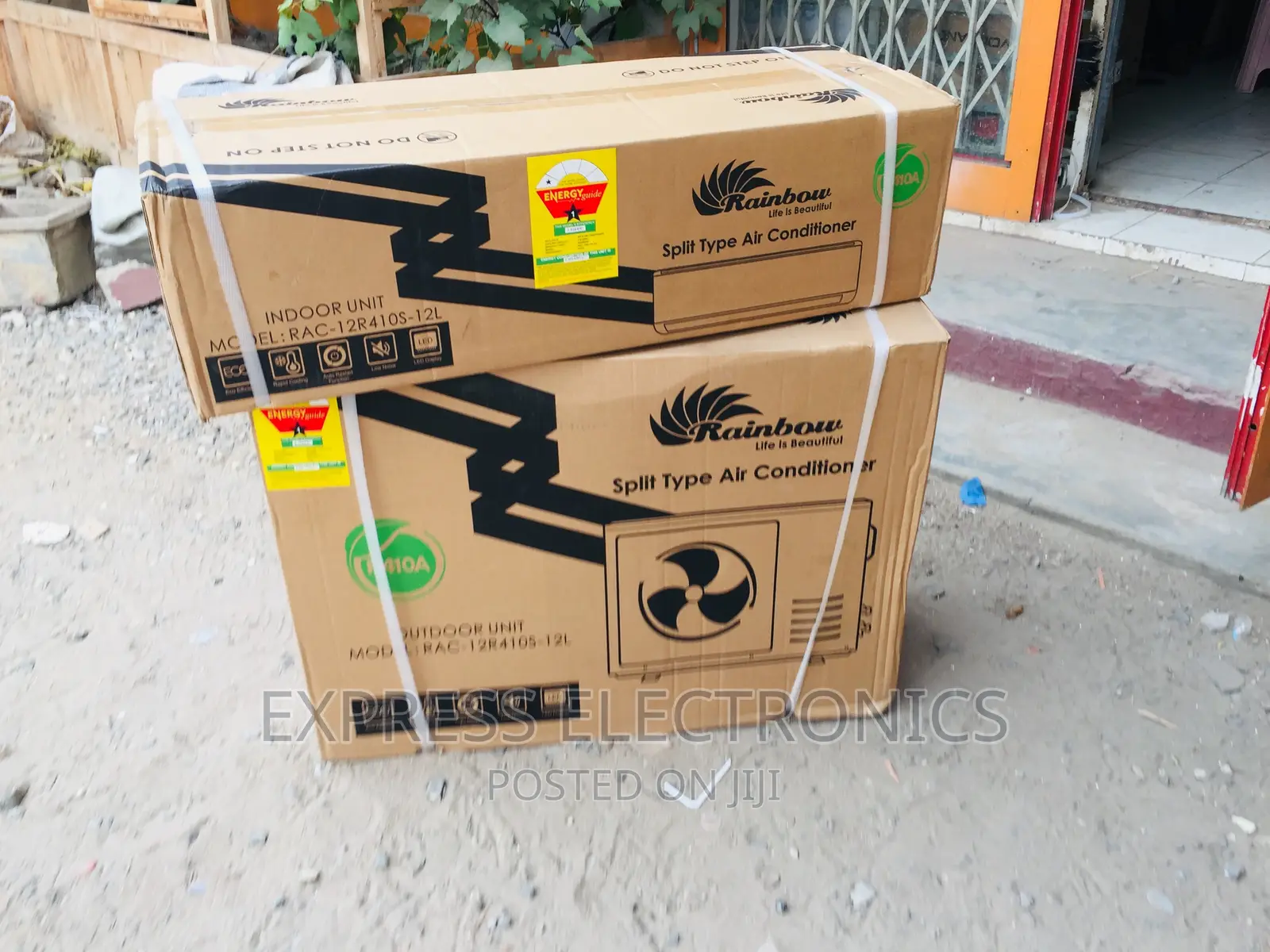 Rainbow Split R410 Gas 1.5hp Air Conditioner Sleek White