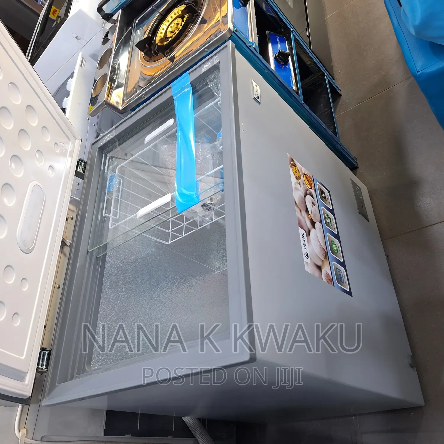 High Stainless Steel Pearl 147ltrs Chest Freezer