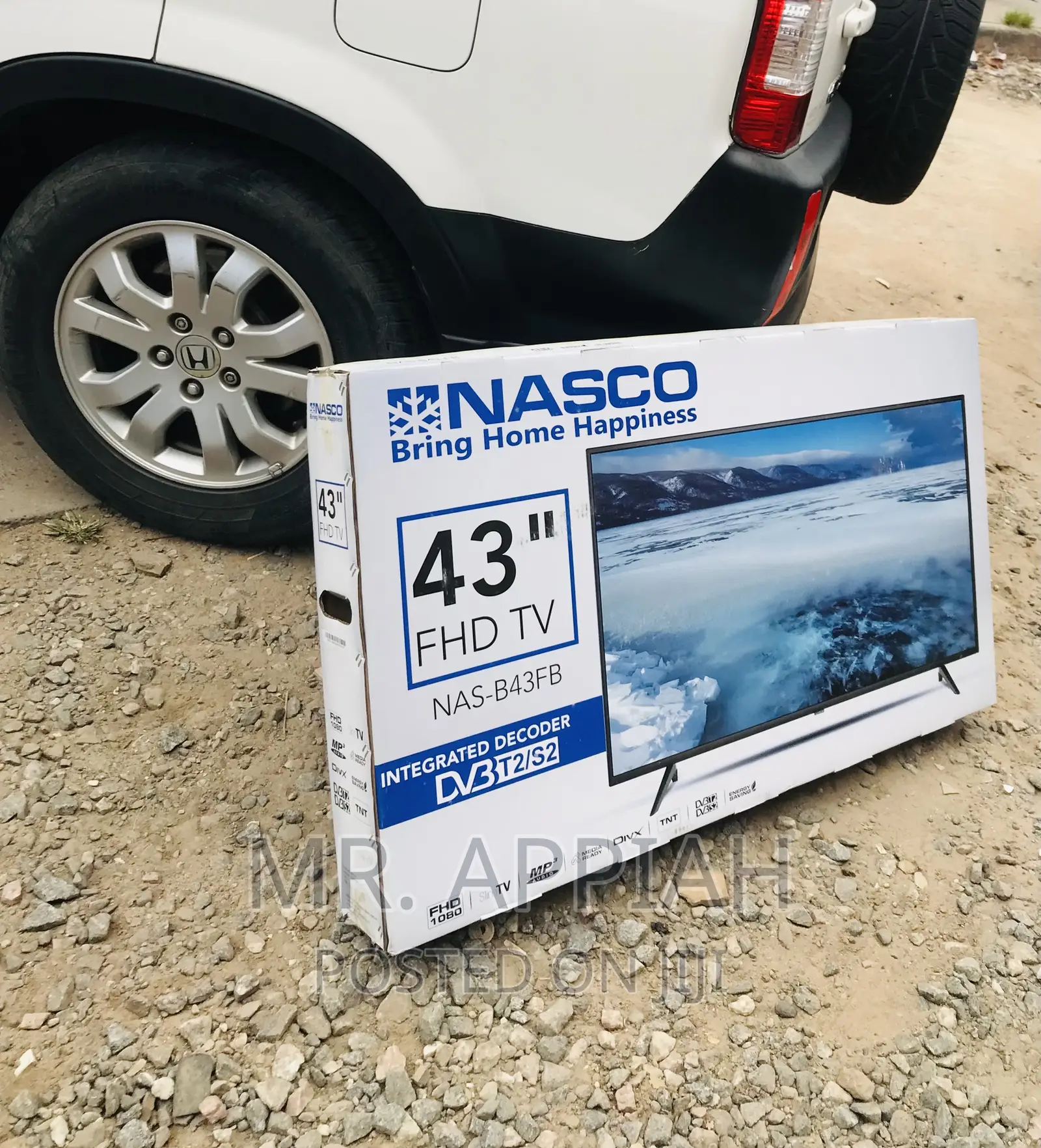 Brand New Nasco 43 Inch Full HD Electric Led Tv(Black).