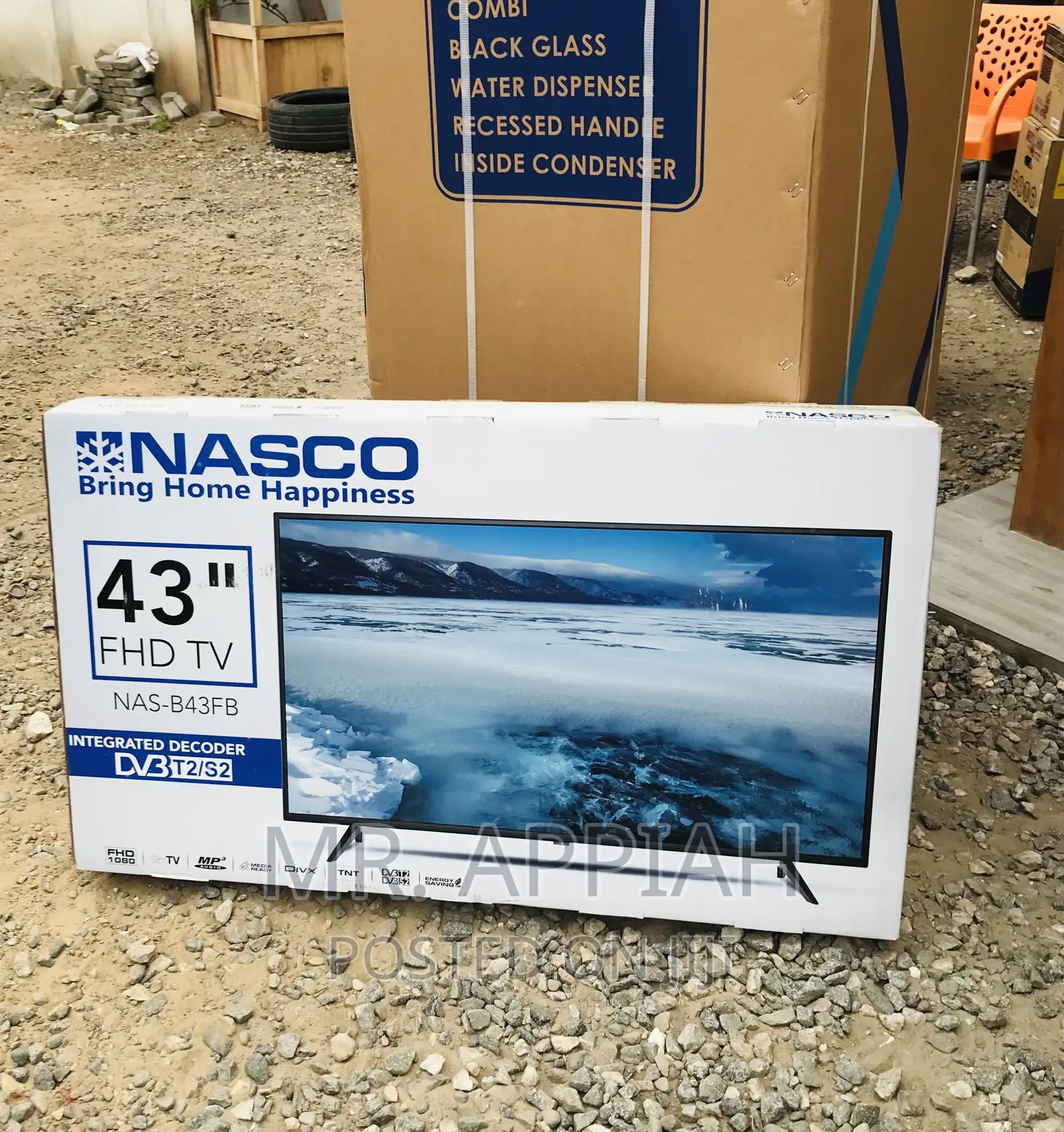 Durable and Affordable Nasco 43” Full HD Electric Tv.