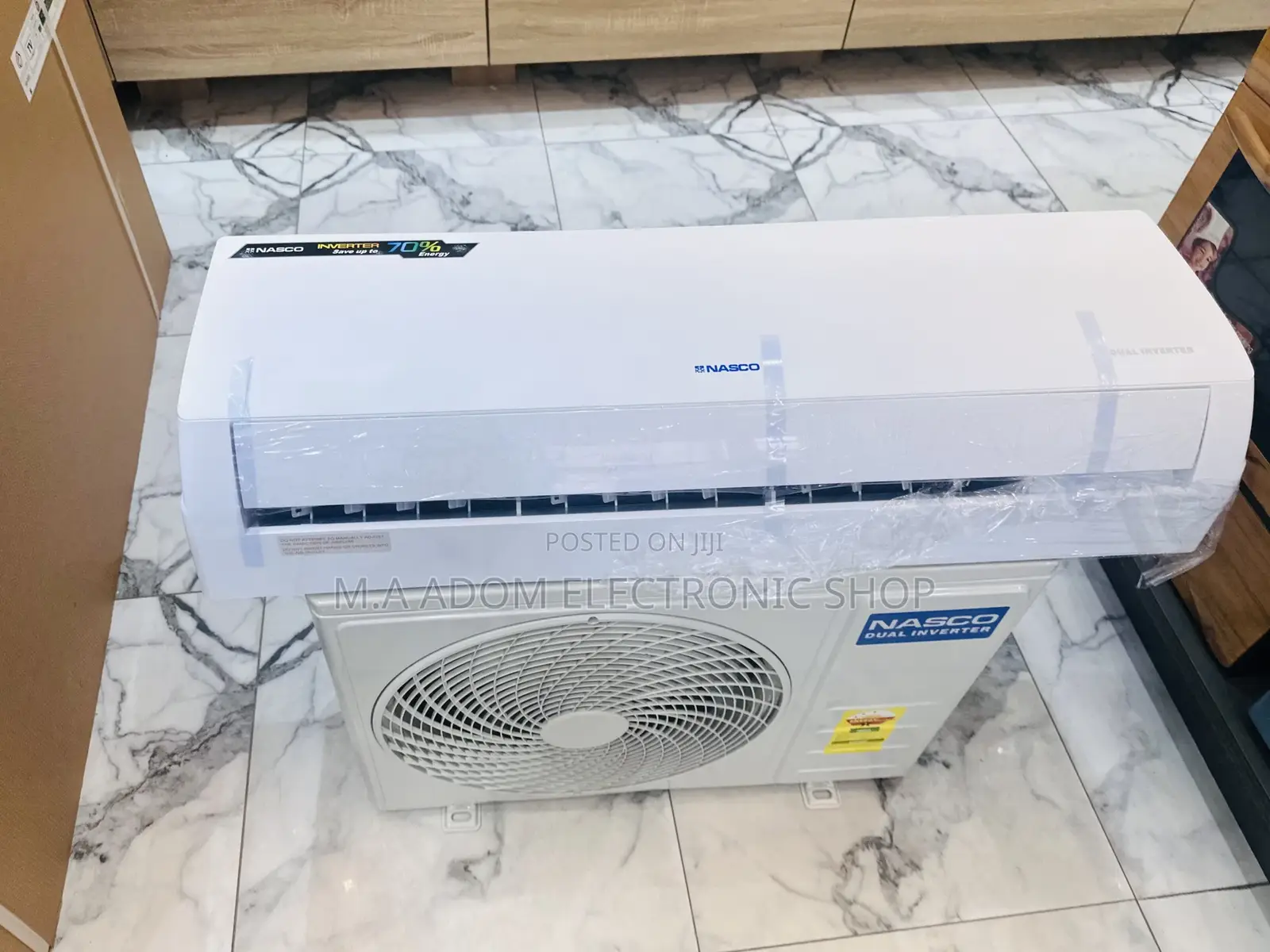 Fast Chilling Nasco 1.5hp Split Type Dual Inverter Ac,White.
