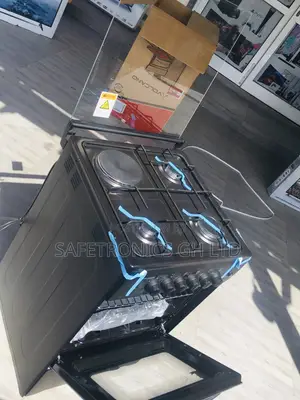 3 Gas Cooker Oven With Grill Black 1 Electric Volcano
