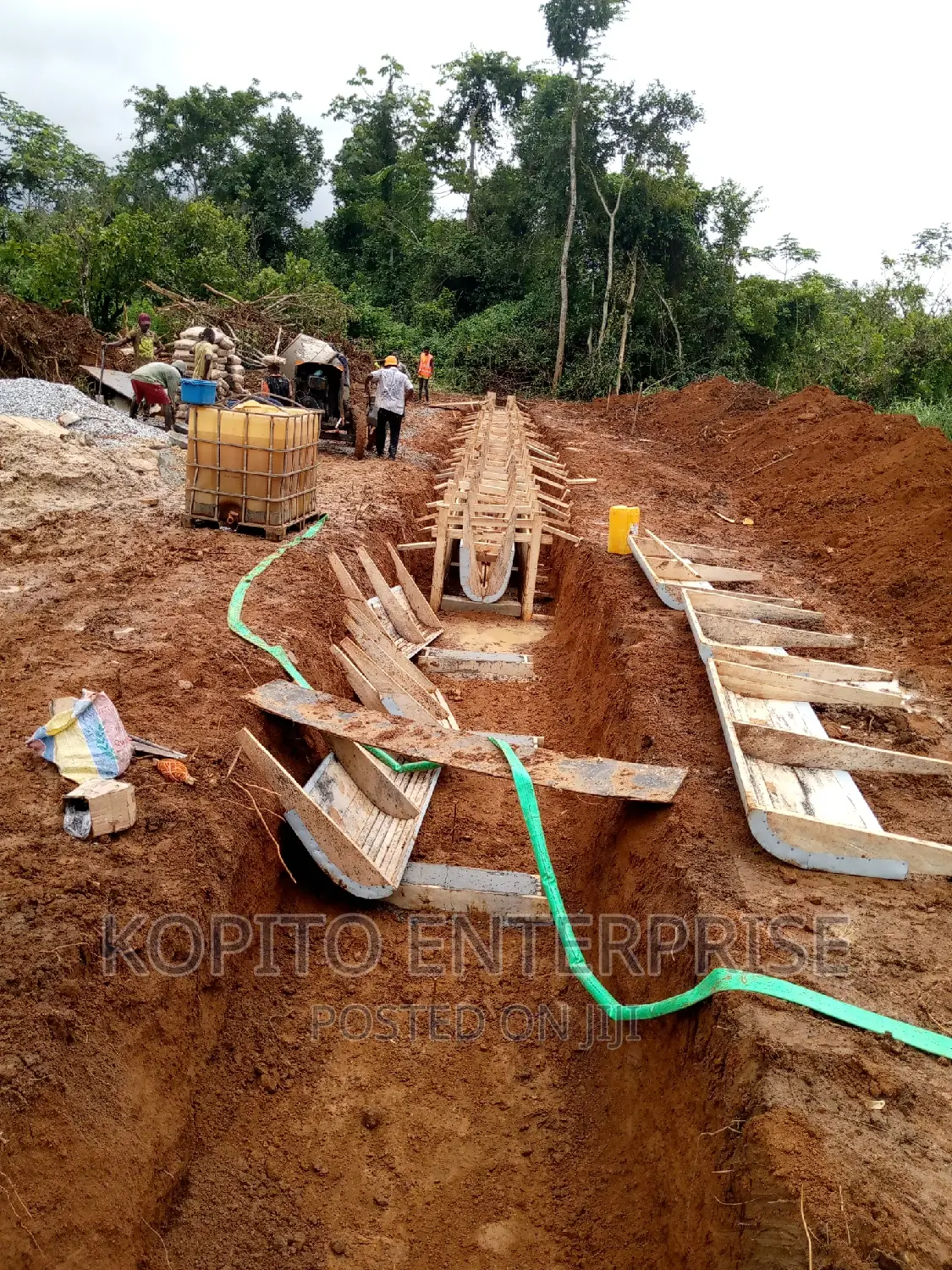 Drum, Mold and Concrete Mixer