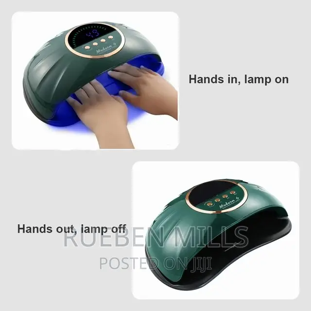 Green Modern 6 Large Space Two Hands Nails Dryer UVLED Lamp