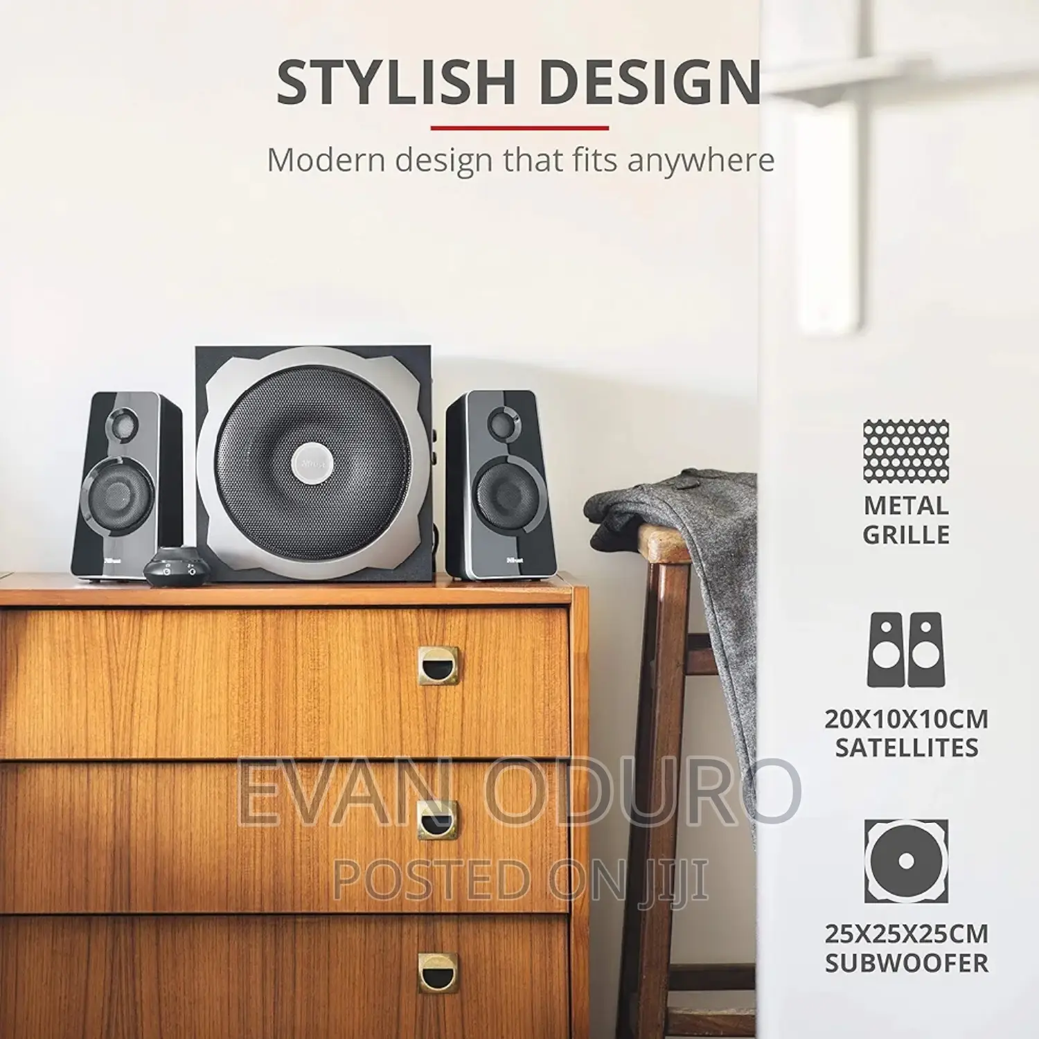 Powerful Trust 2.1 Speakers PC,Laptop,TV, Tablet Smartphone