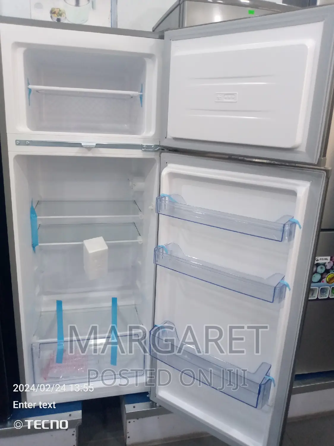 Pearl 205 Littres Double Door Fridge