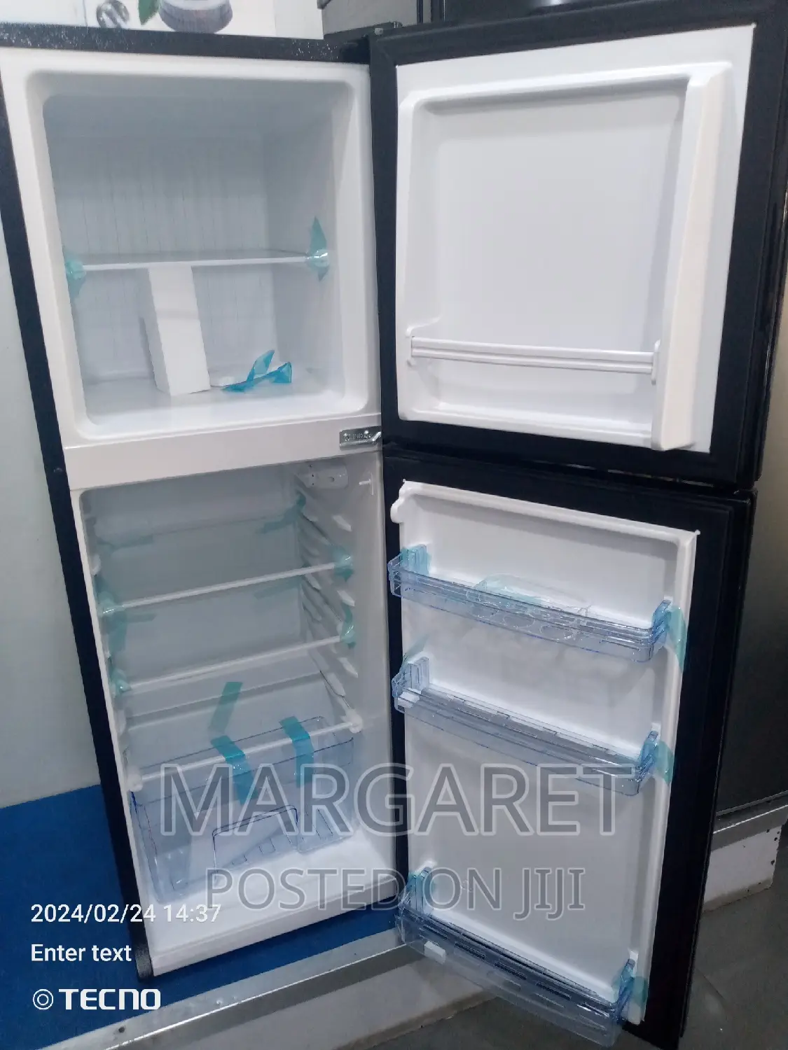Pear Back Mirror Double Door Fridge 138 Littres