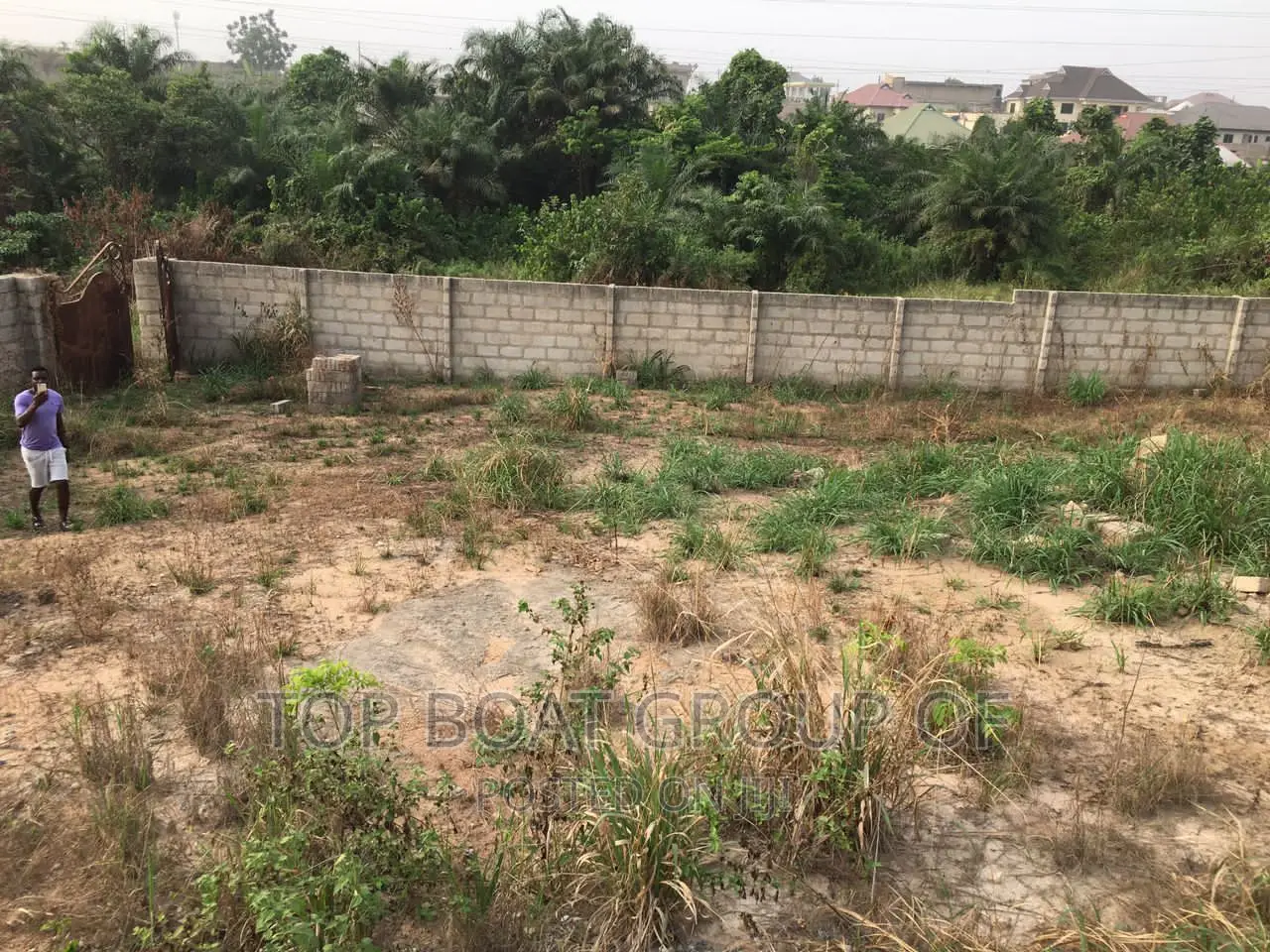 Mamponten Walled Land for Sale (Main Road)
