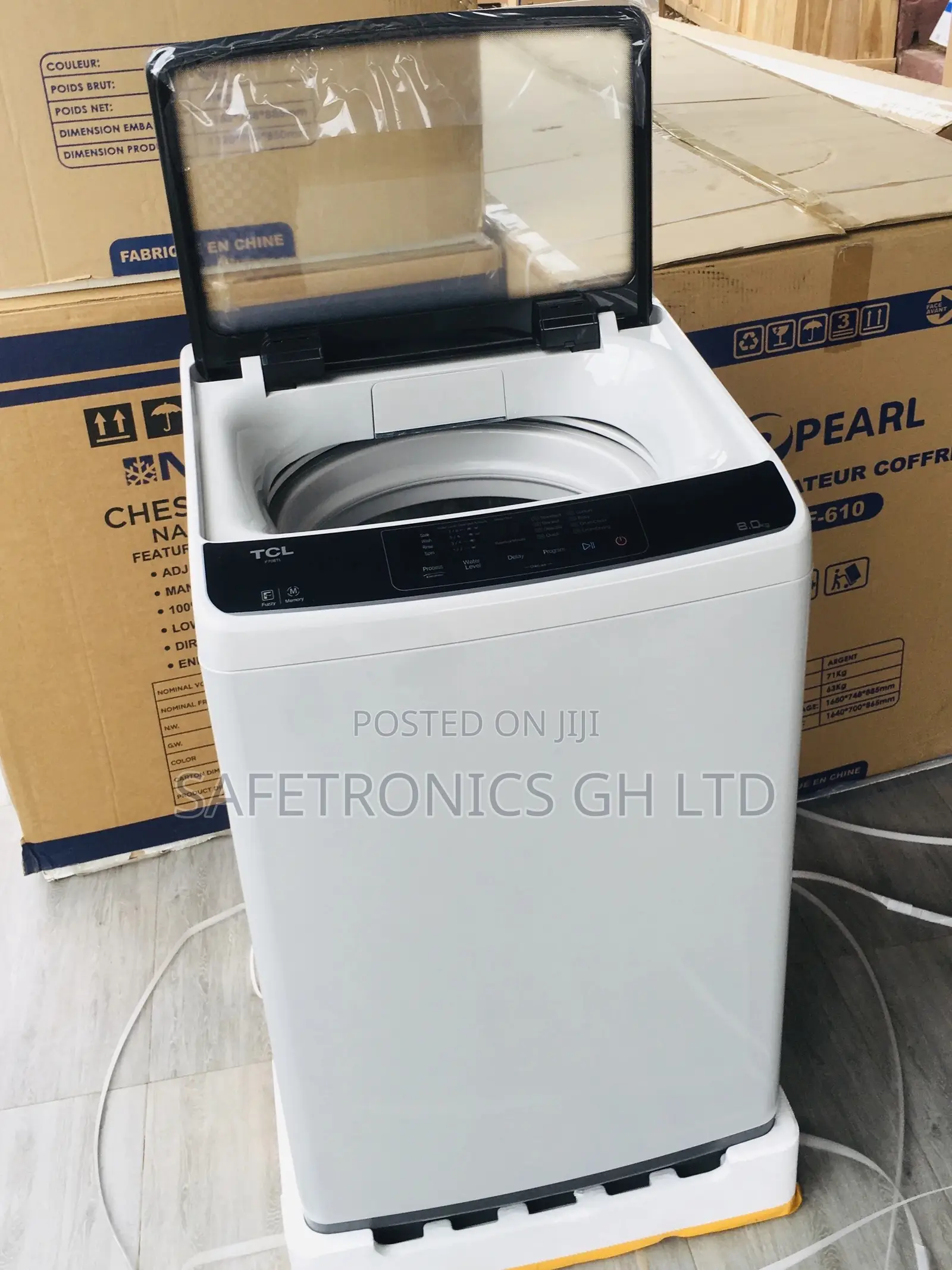 Topload Washingmachine 7kg Electric Gray Semiautomatic TCL