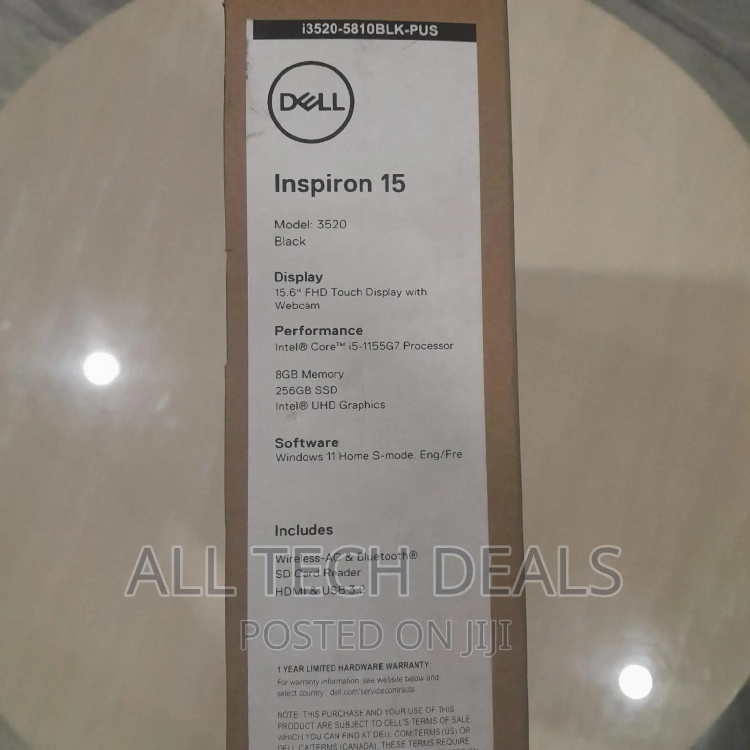 New Laptop Dell Inspiron 15 8GB Intel Core I5 SSD 256GB