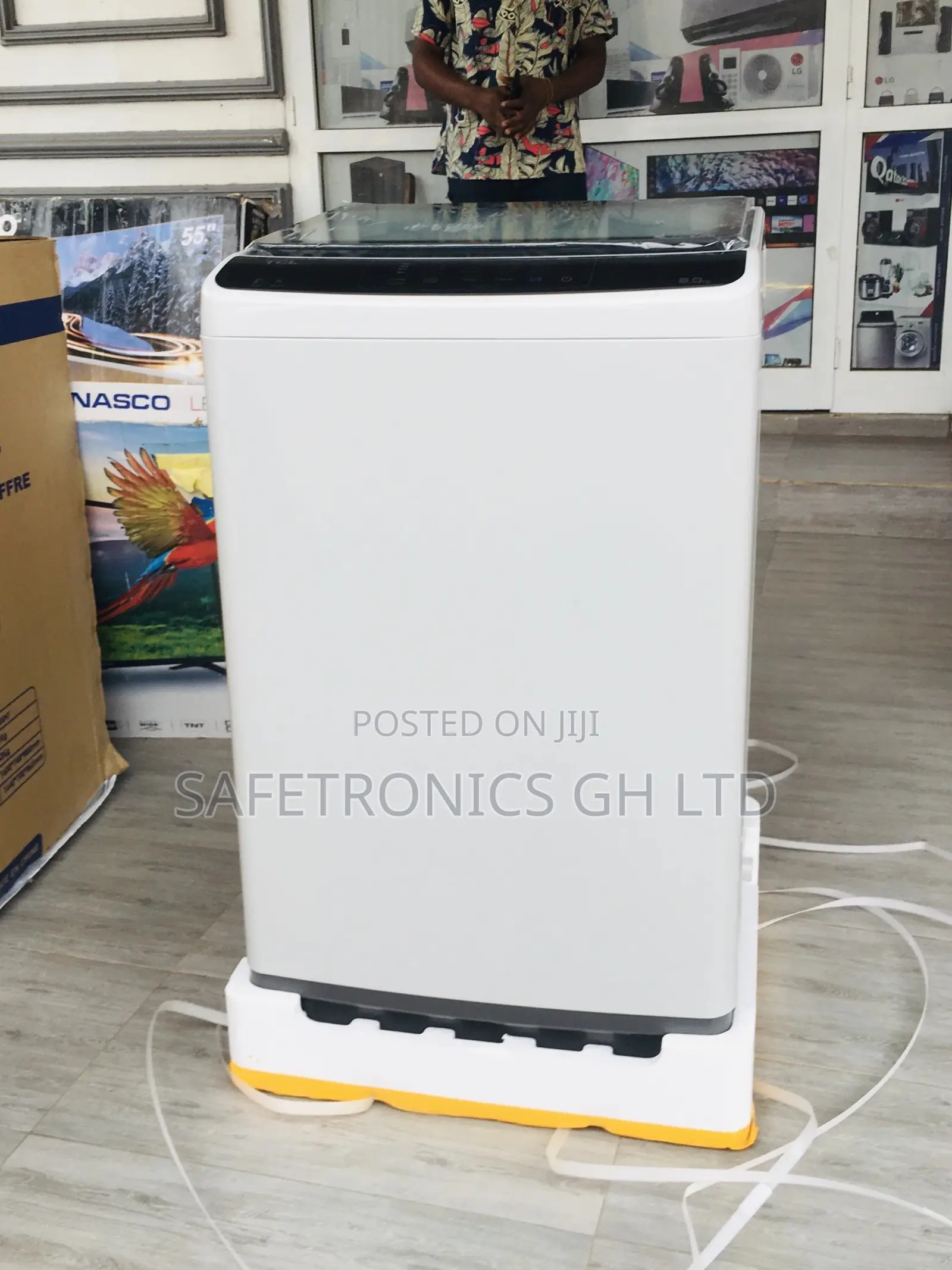 TCL Electric Washingmachine Topload Semiautomatic 7kg Gray