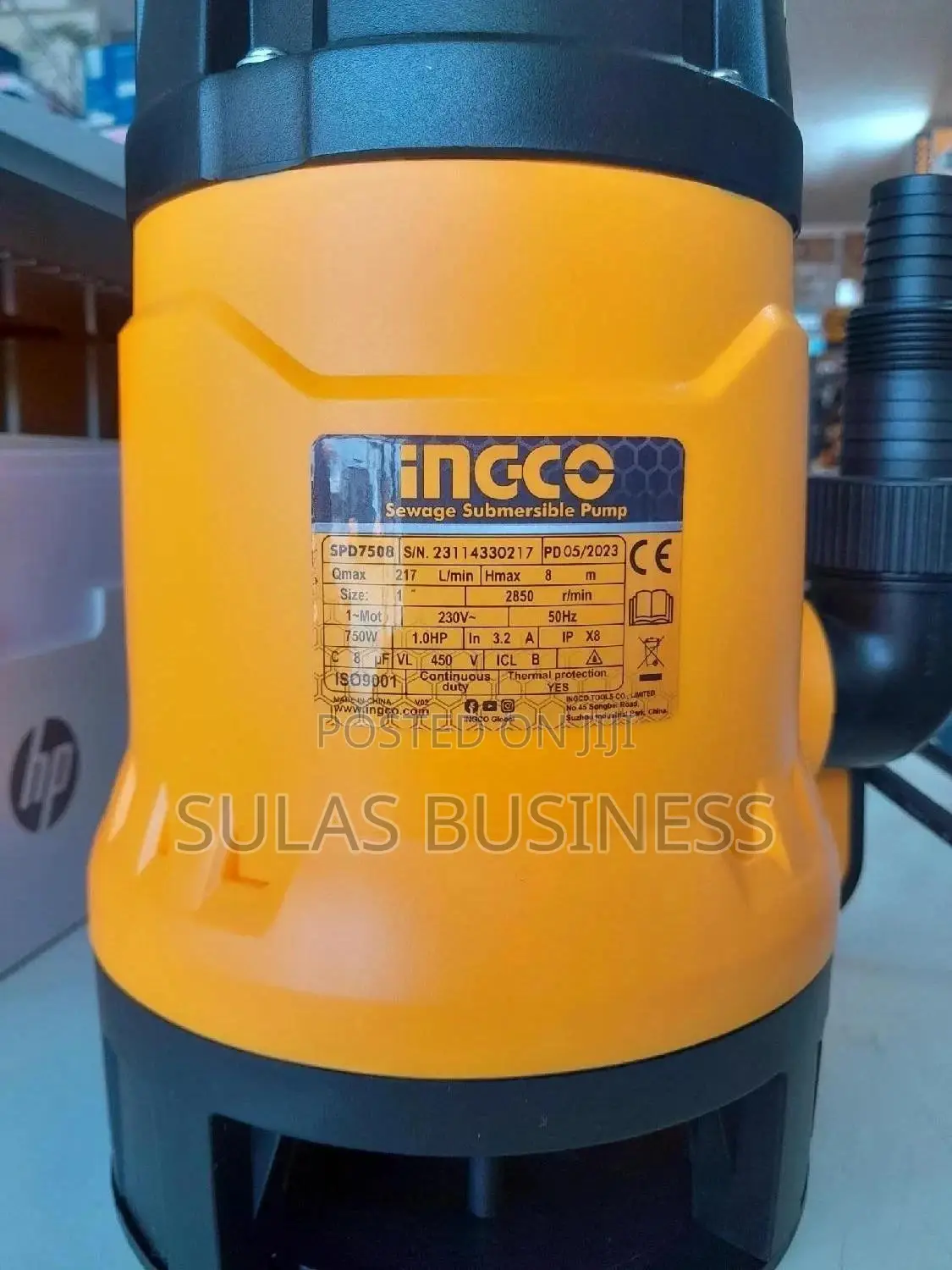 1.0hp Incog Sewage Pump.