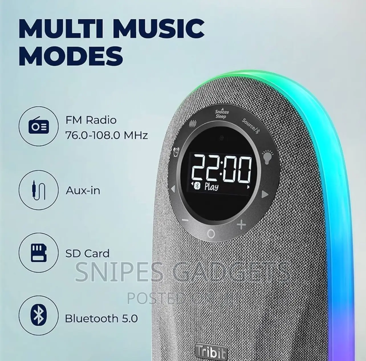 TRIBIT BTS50 Bluetooth/Radio Speaker