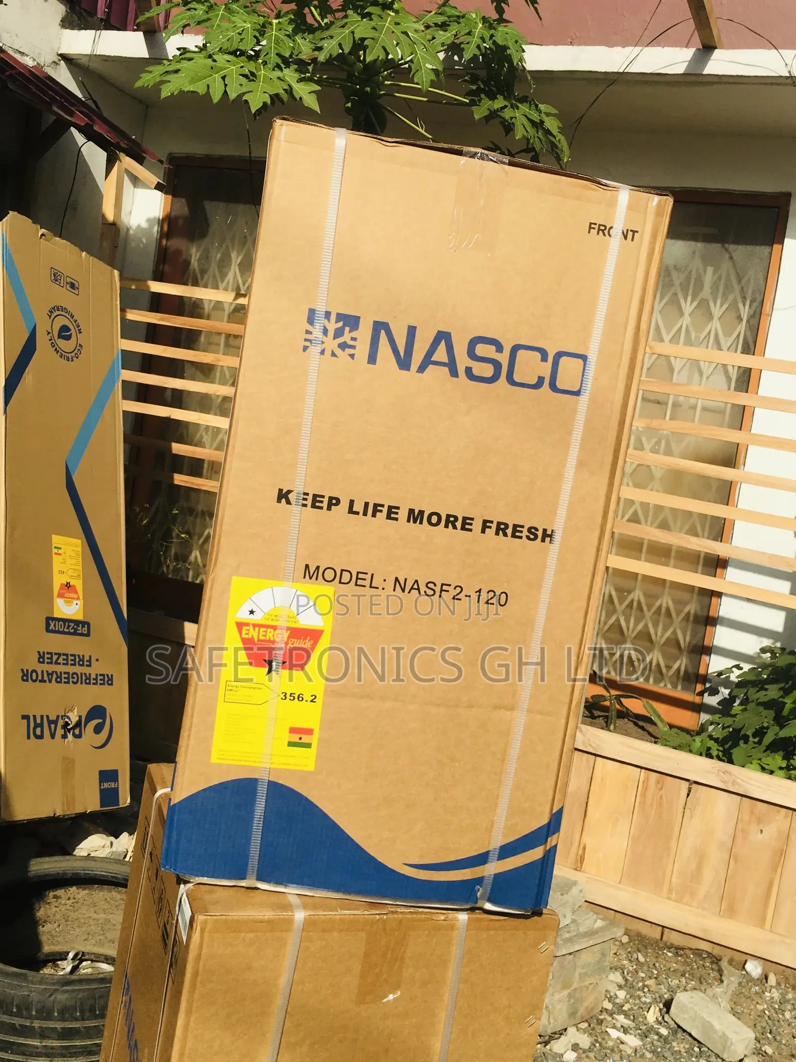 Doubledoor Nasf2-120 Topfreezer Nasco Gray Fridge