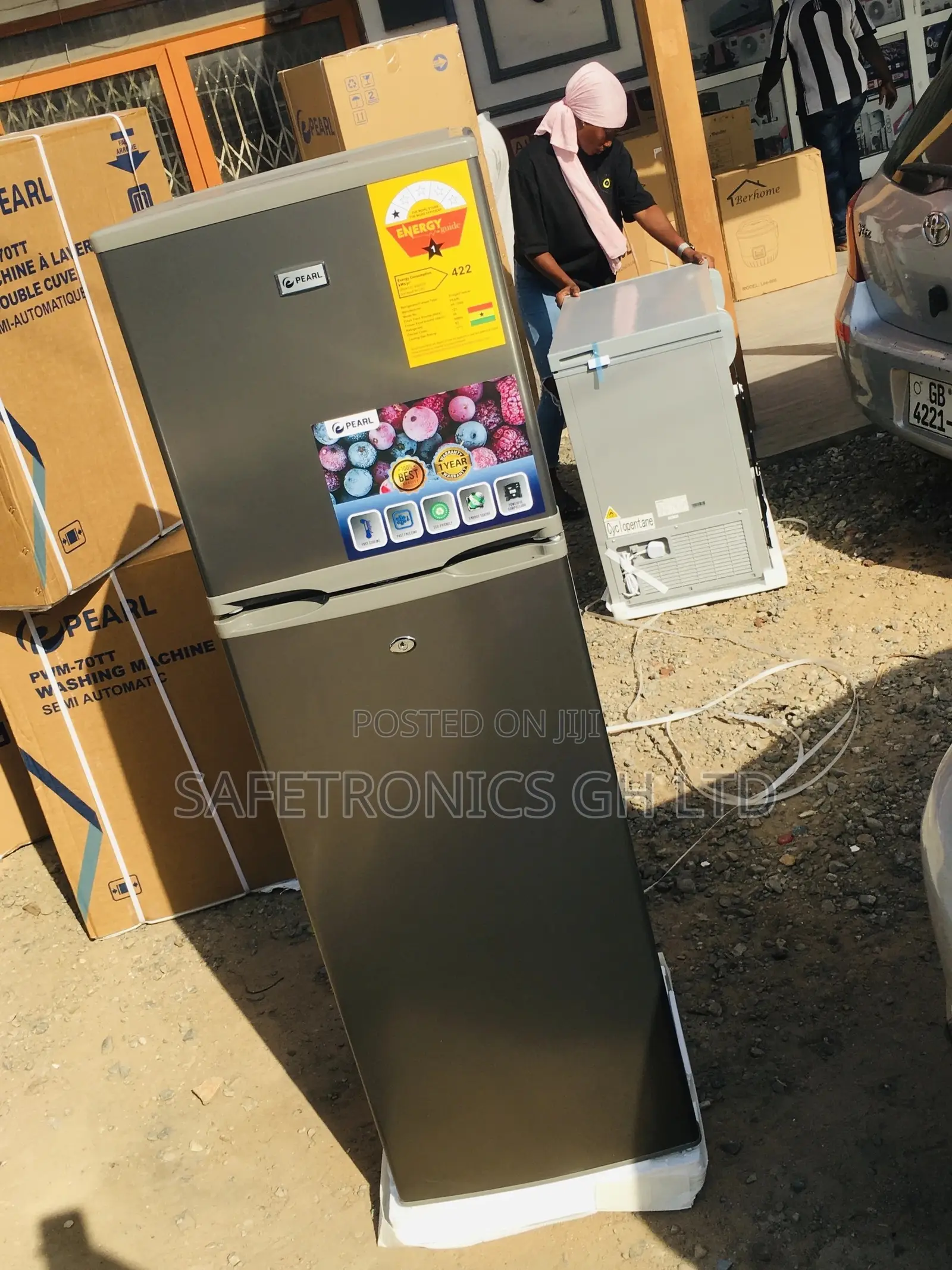 Topfreezer Doubledoor Pearl PF-270IX 166 Liters Fridge