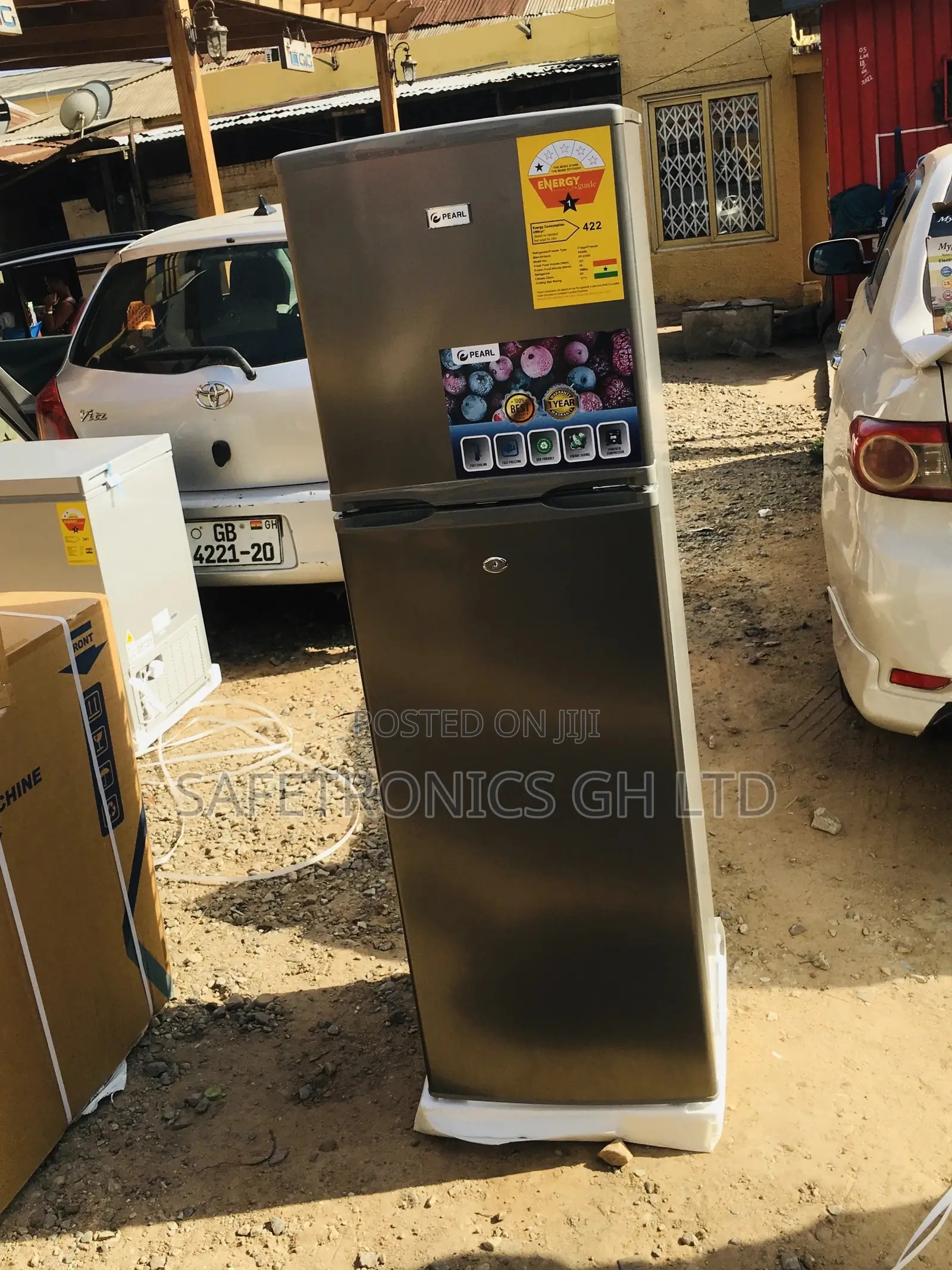 Gray Pearl Doubledoor 166 Liters PF-270IX Topfreezer Fridge