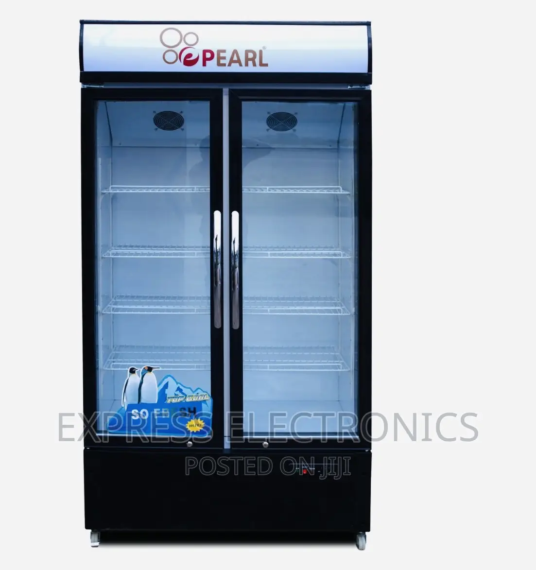 Shop the Best Pearl PVC-74 Double Door Display Fridge