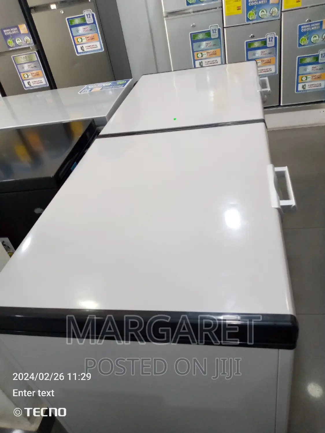Nasco Chest Freezer Double Door 500 Littres