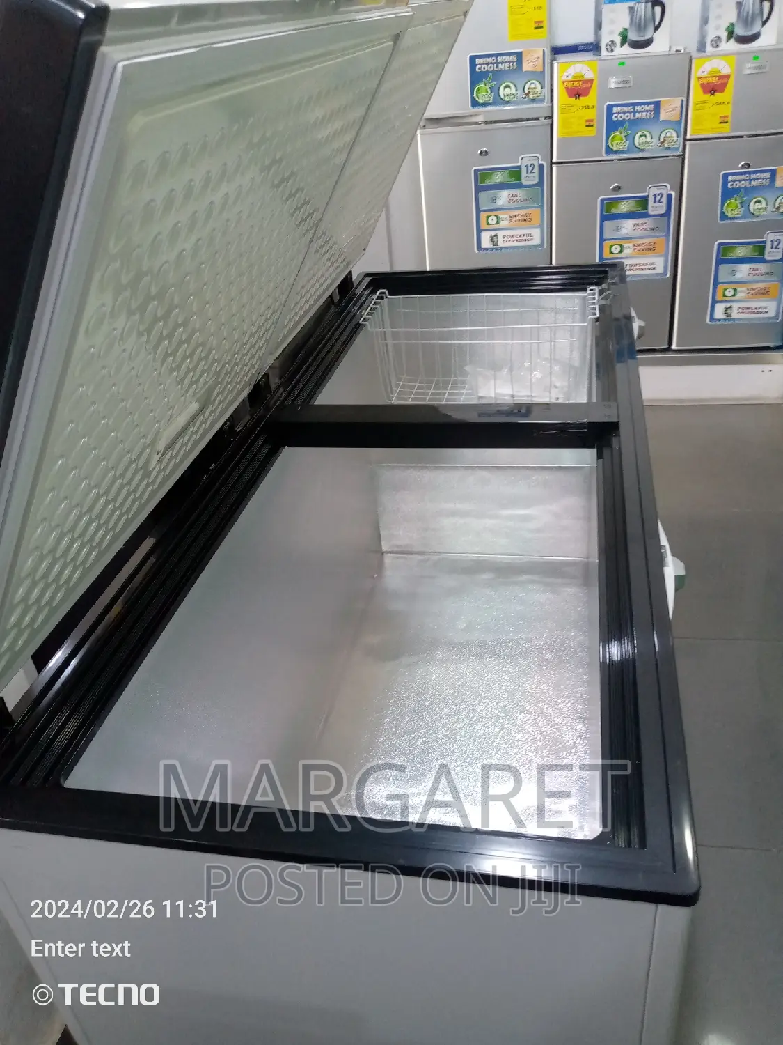 Nasco Chest Freezer Double Door 500 Littres