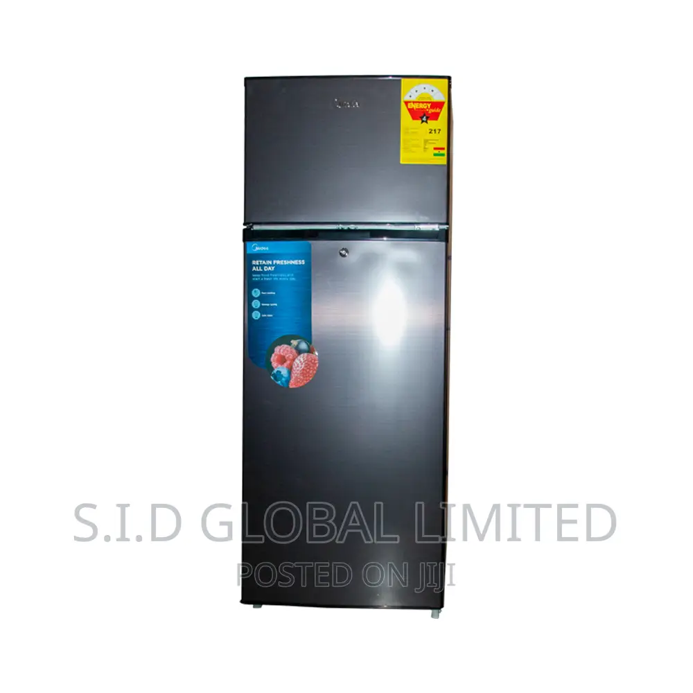 Midea 128ltr Double Door Top Mount Fridge Mdrt187fgg28