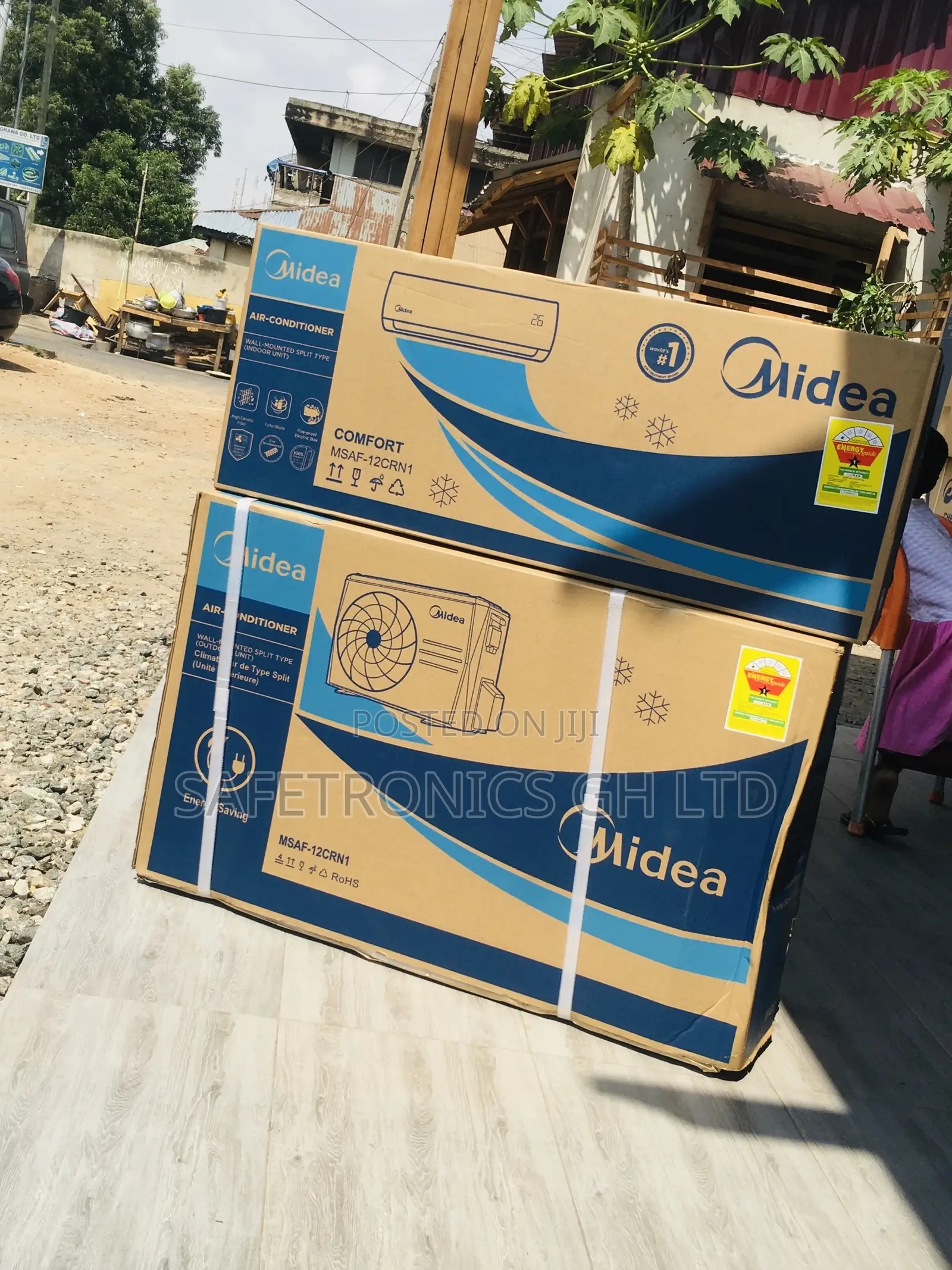 Electric 2.5hp Split R410 Gas White Airconditioner Midea
