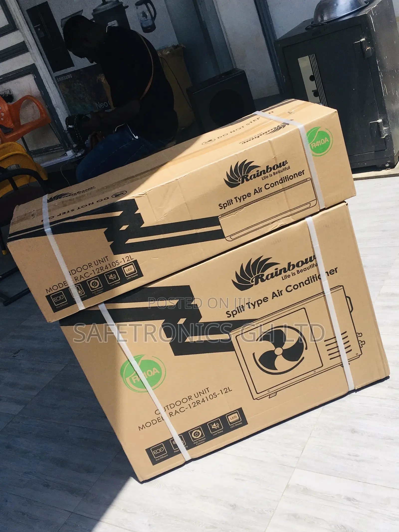 Rainbow 1.5hp Split R410 Gas White Electric Airconditioner
