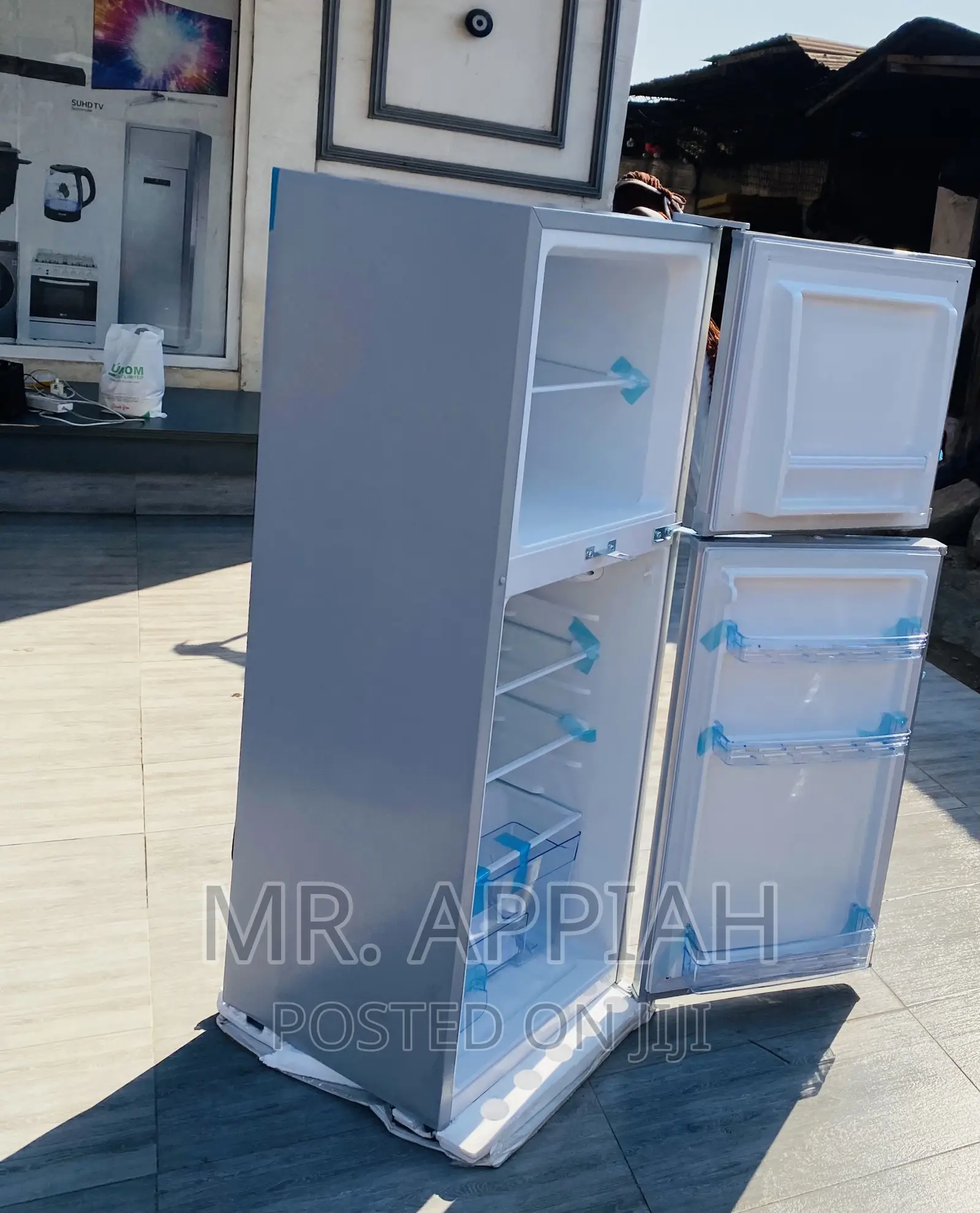 Fast Chilling Zara 22TM 2 Door Electric Freezer,Silver.