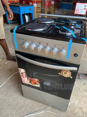 Volcano 2 Electric 2 Gas 50*50 Oven Grill Stove