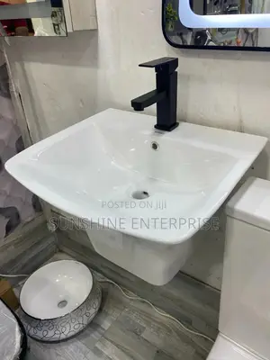 Hanging Basin With Hot and Cold Tap