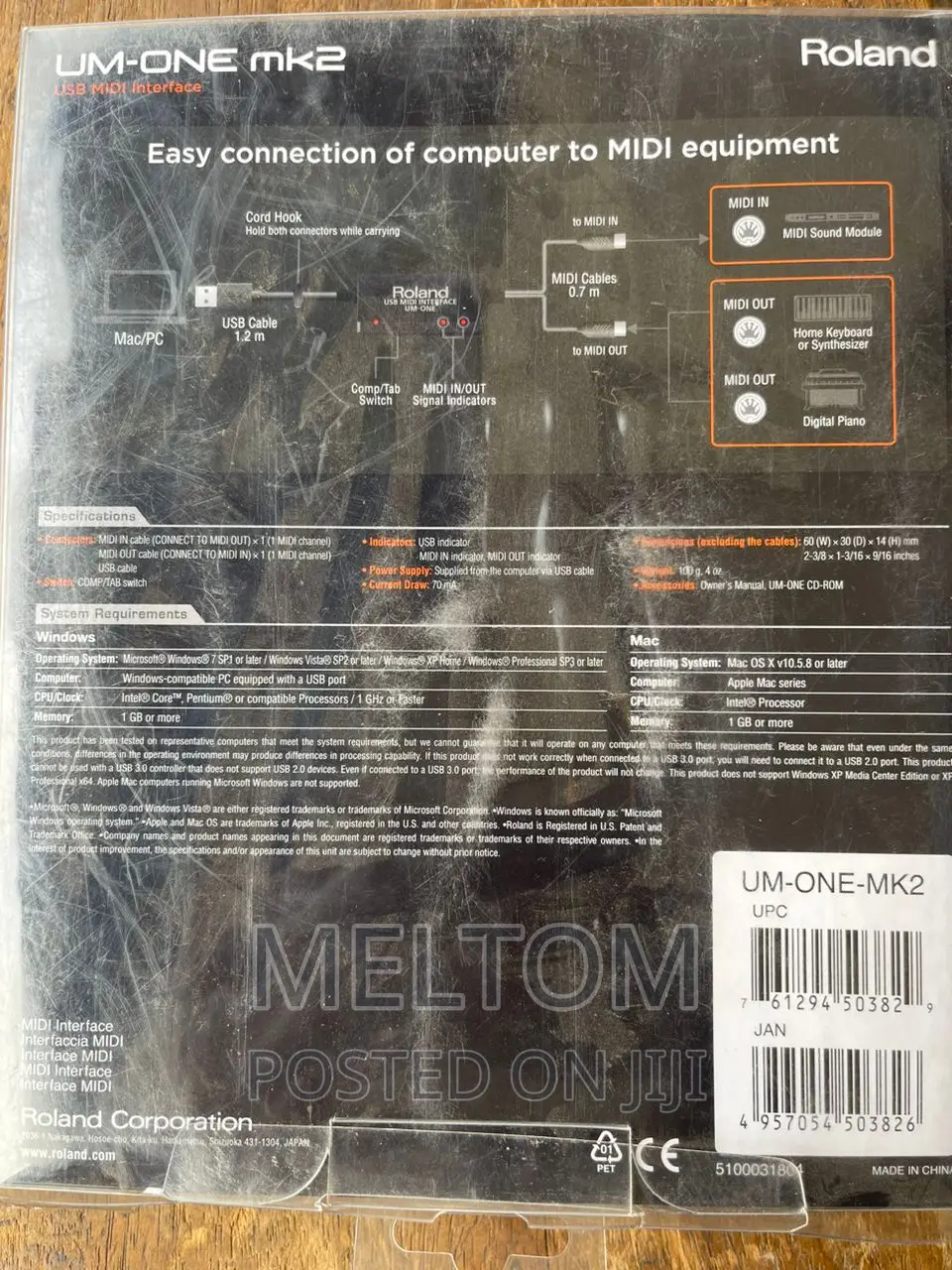 Roland USB Midi Interface Um-One