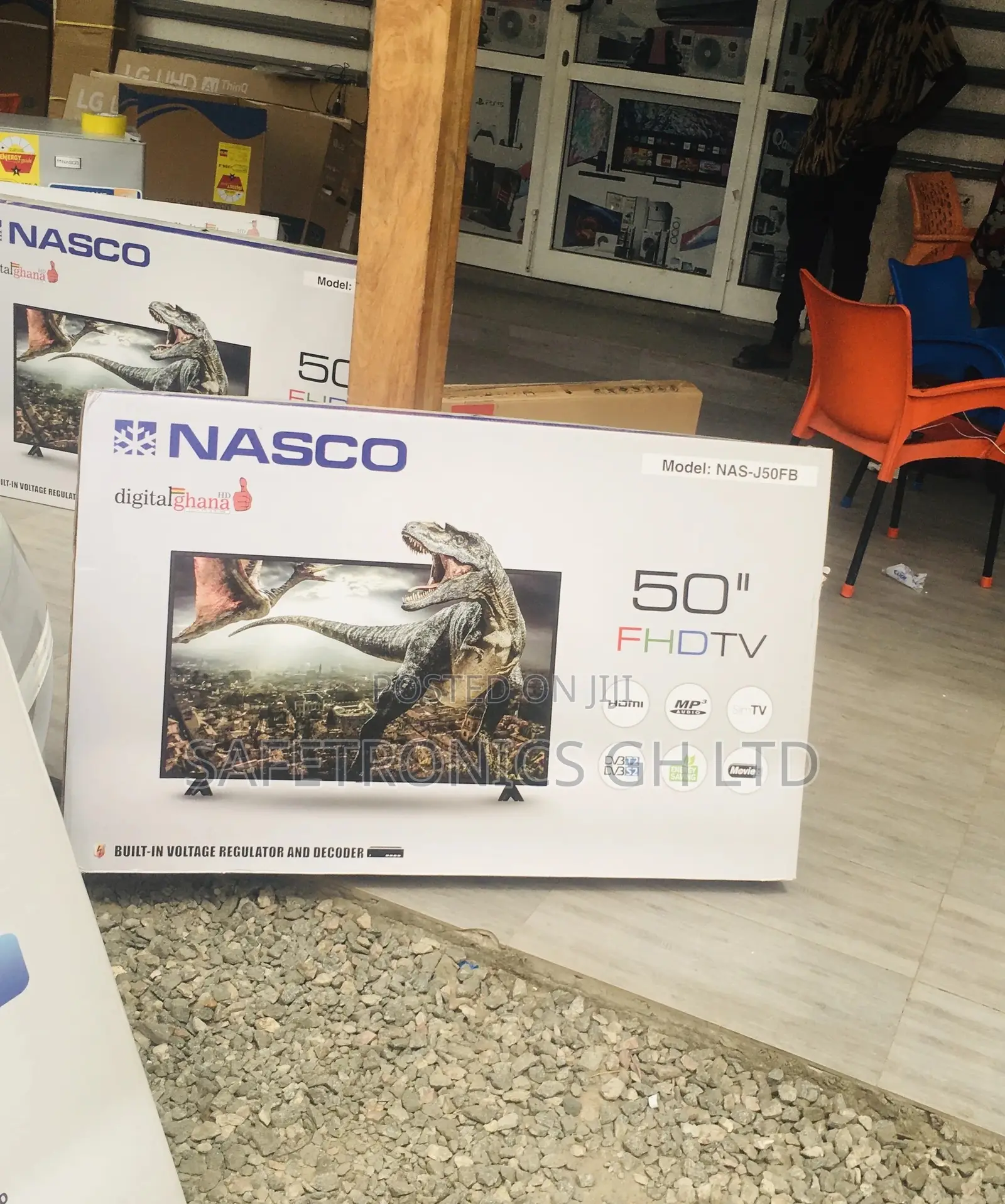 50 Inches Glossy Led Nasco Digital Black Electric Full HD Tv